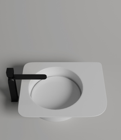 Раковина из искусственного камня S-Sense Salini ALDA 110611G 60х40 накладная цвет белый без отверстий под смеситель